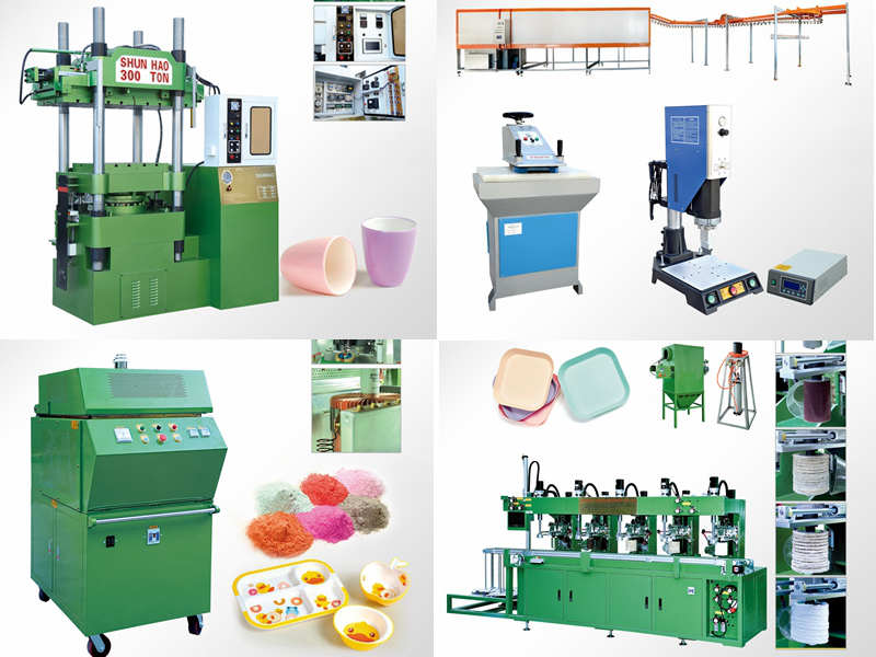 Máquinas e moldes de melamina Shunhao