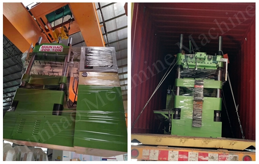 Envio da máquina de moldagem de louça de melamina de 200 toneladas da fábrica Shunhao