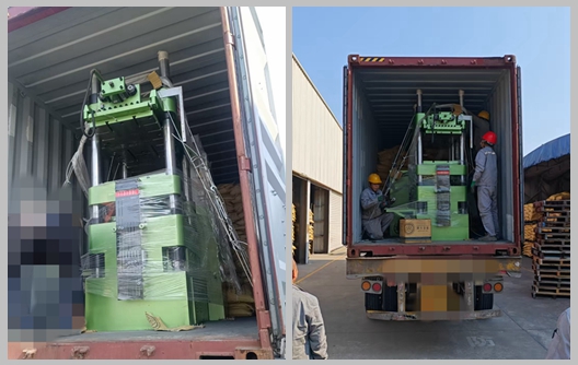 Remessa de máquina de moldagem de louças de melamina e máquina de pré-aquecimento da fábrica Shunhao
