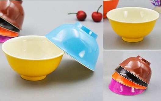 Como fazer uma tigela de melamina infantil de 2 cores?
    
