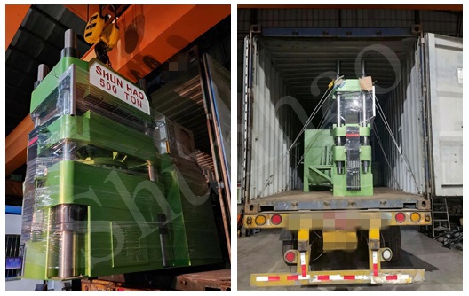 Remessa atualizada da Shunhao: máquina de compressão de louças de melamina de 500 toneladas e máquina pré-aquecedora de louças de melamina